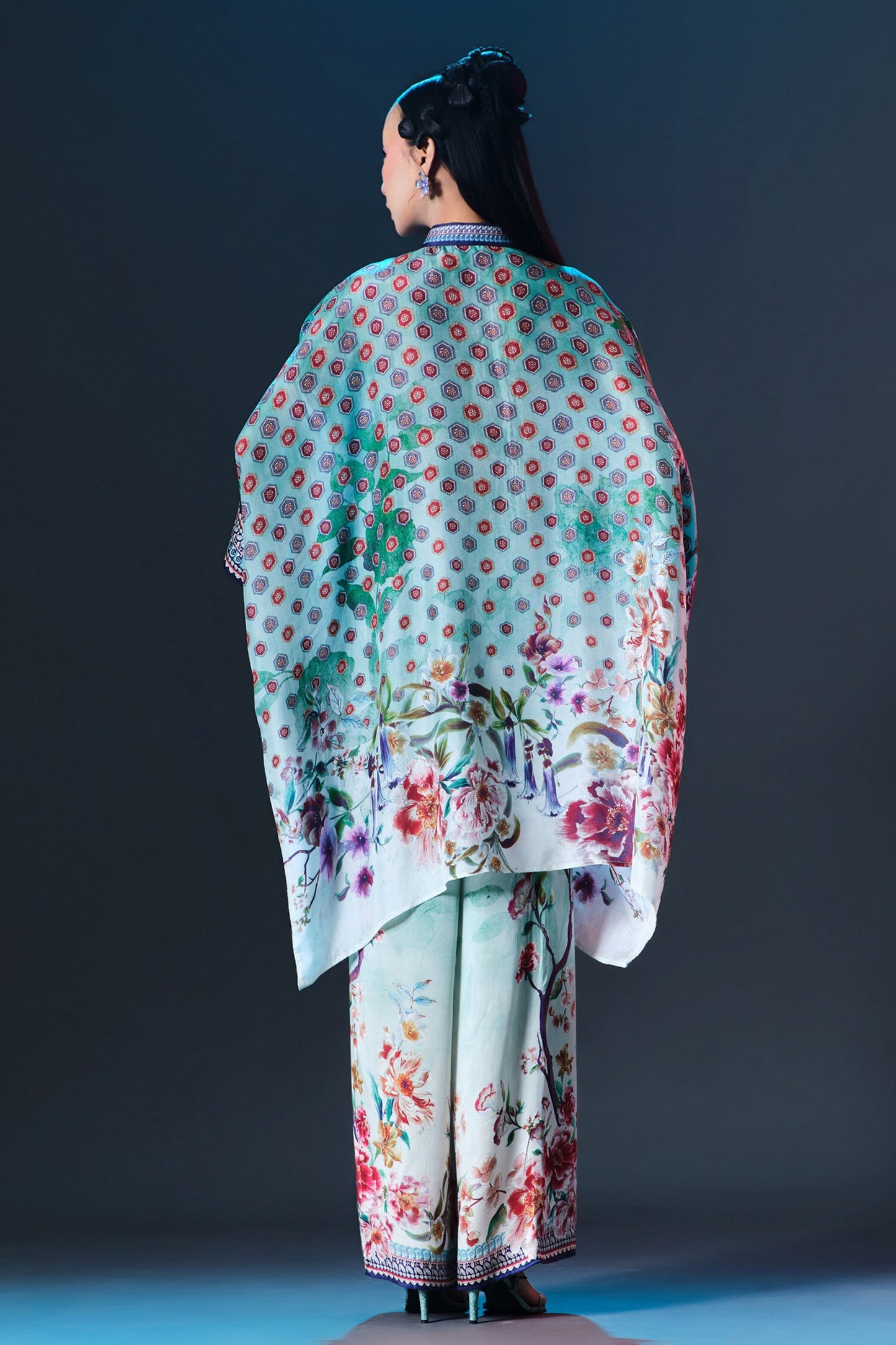 Mint Silk Chanel Blue Designer Band Collar