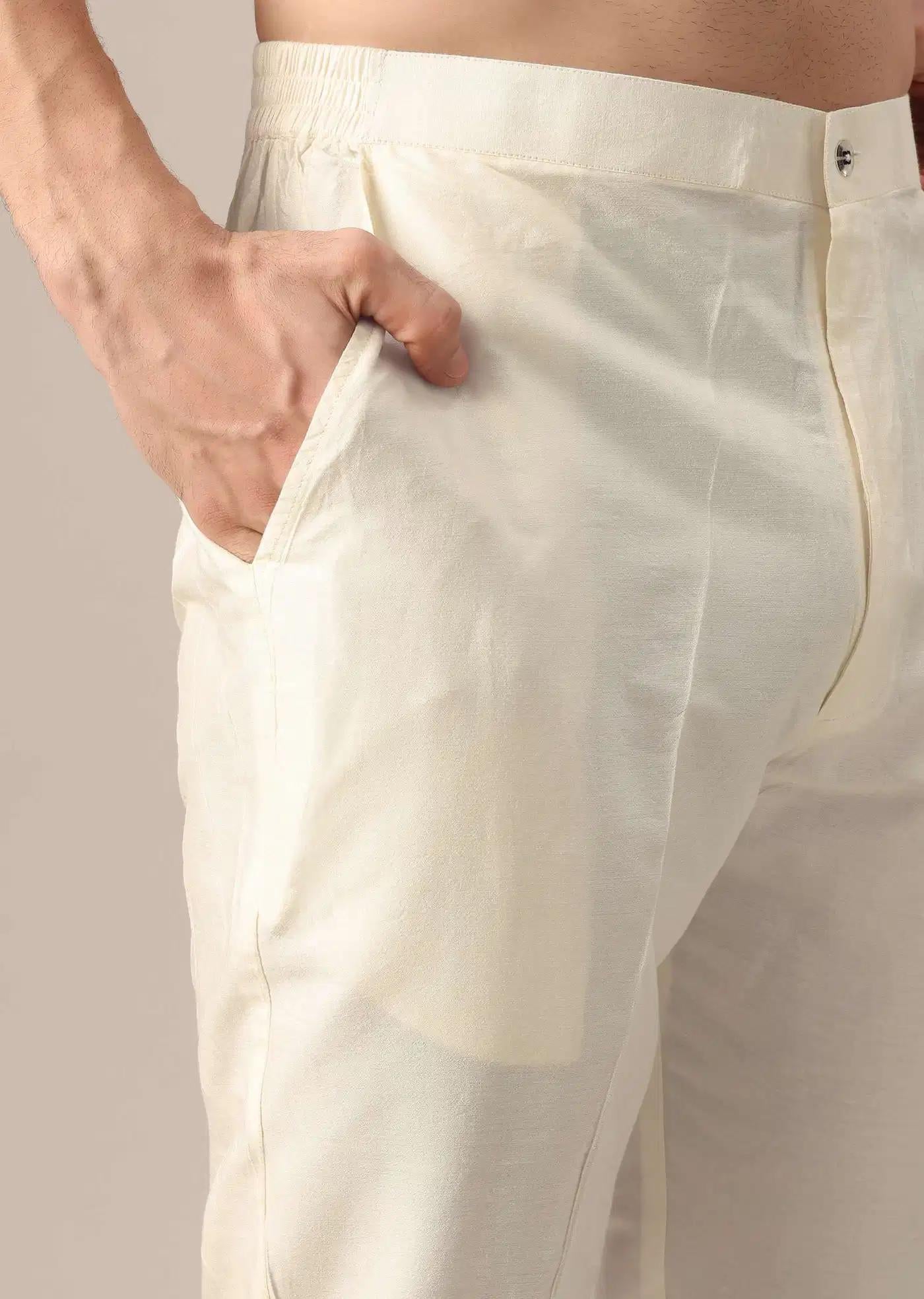 Black Kurta Set In Silk With Embroidered Work Elegant Designer Kurta Sets