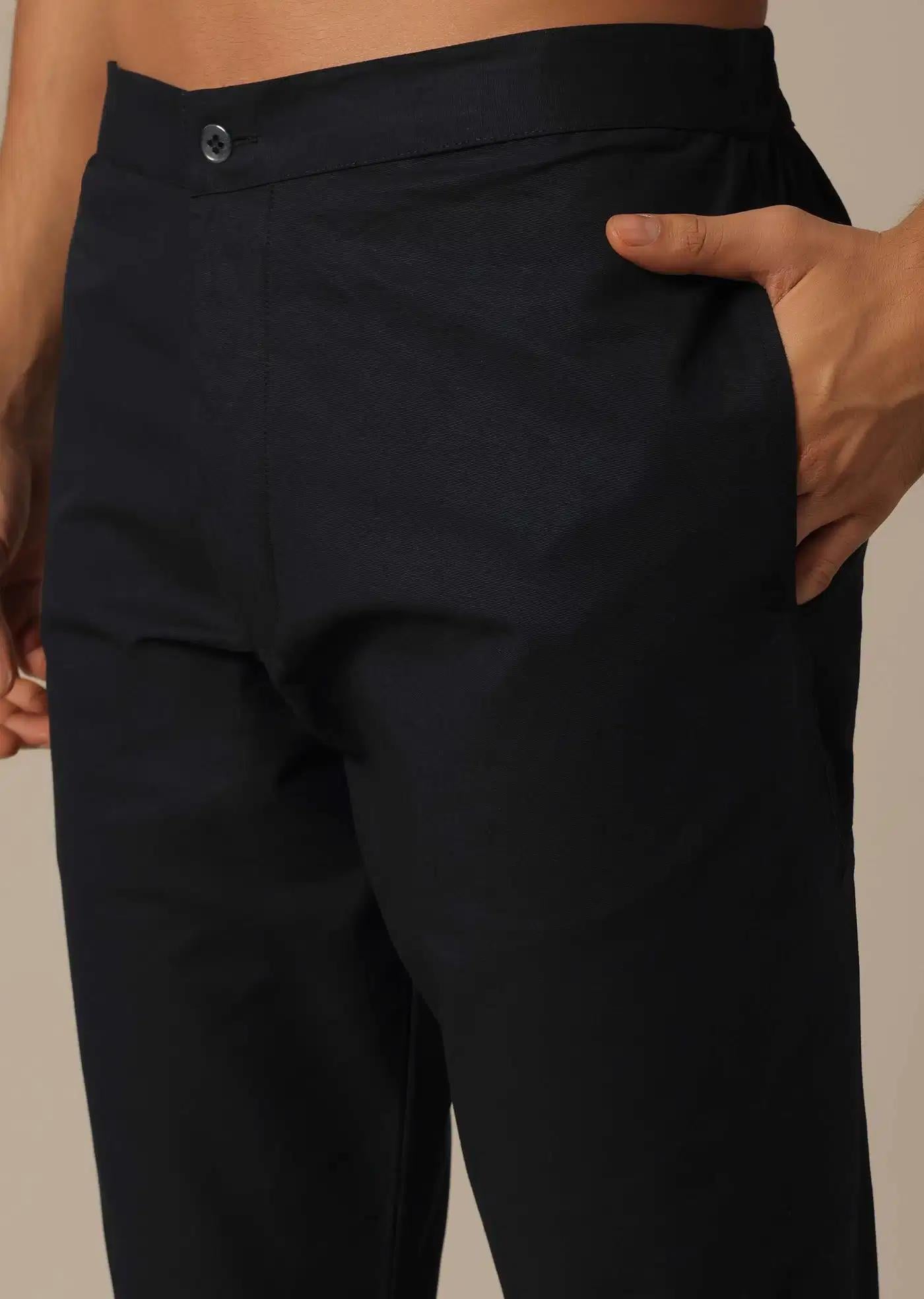 Black Kurta Set In Silk With Sequin Embroidery Elegant Designer Kurta Sets