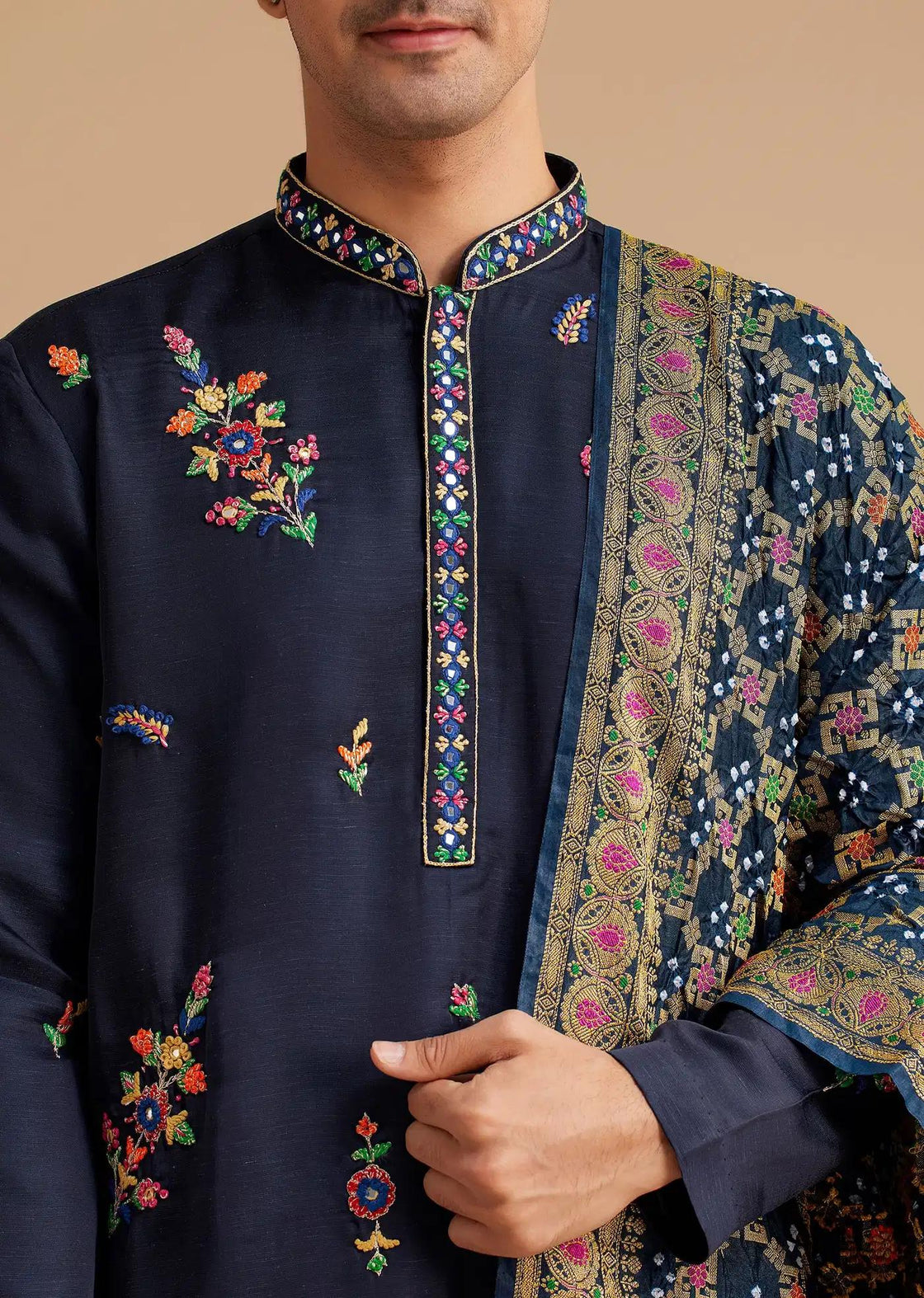 Blue Embroidered Kurta Set With Dupatta Elegant Designer Kurta Sets