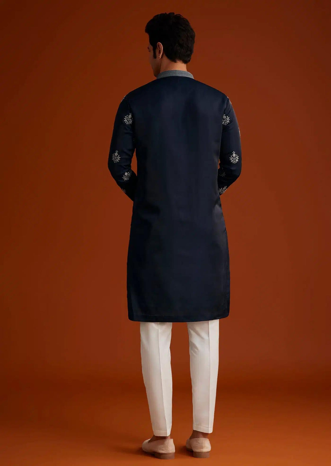 Blue Kurta With Resham Embroidery Elegant Designer Kurta Sets