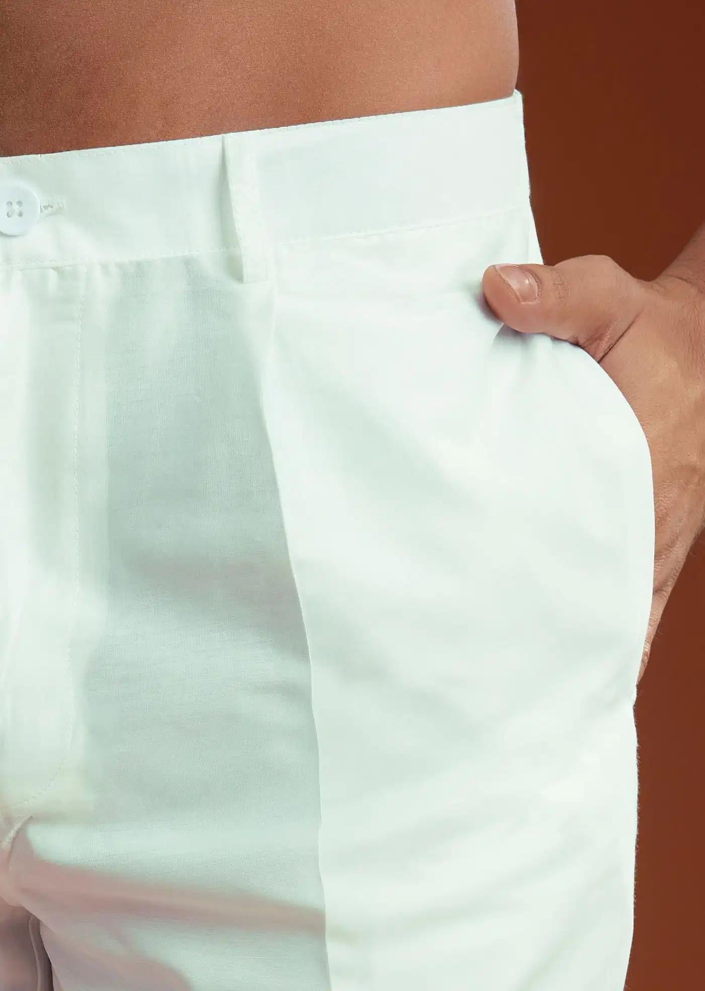 Blue Mirror Embellished Kurta Pant Set In Silk Elegant Designer Kurta Sets