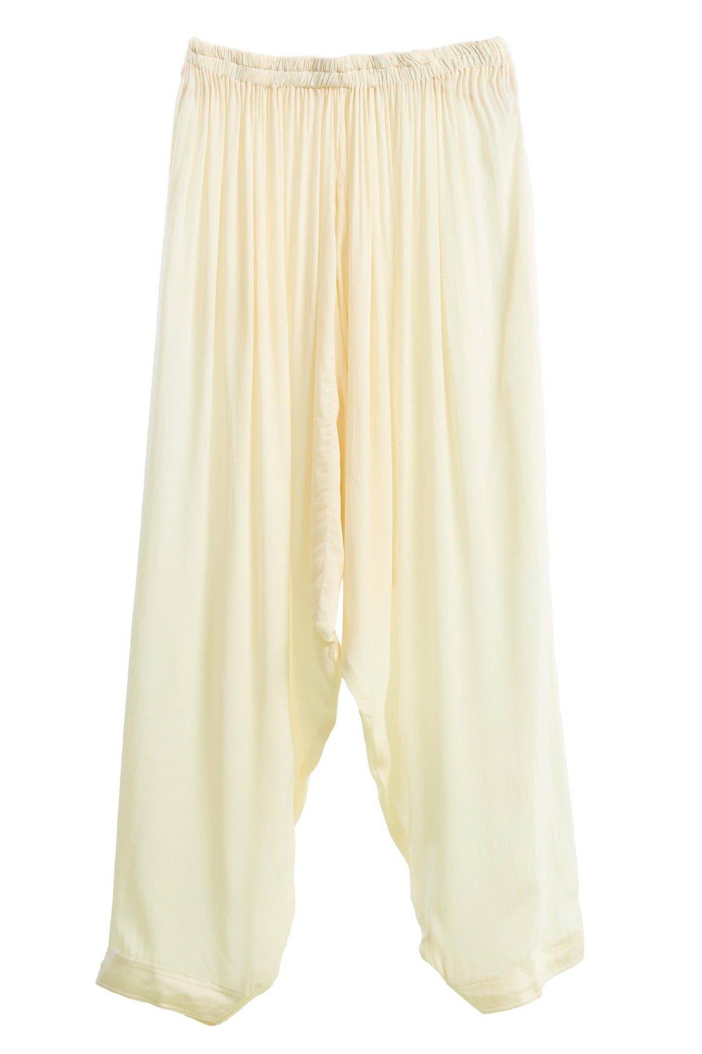 Kurta With Salwar Beige Chanderi Crepe Embroidery Mughal Floral