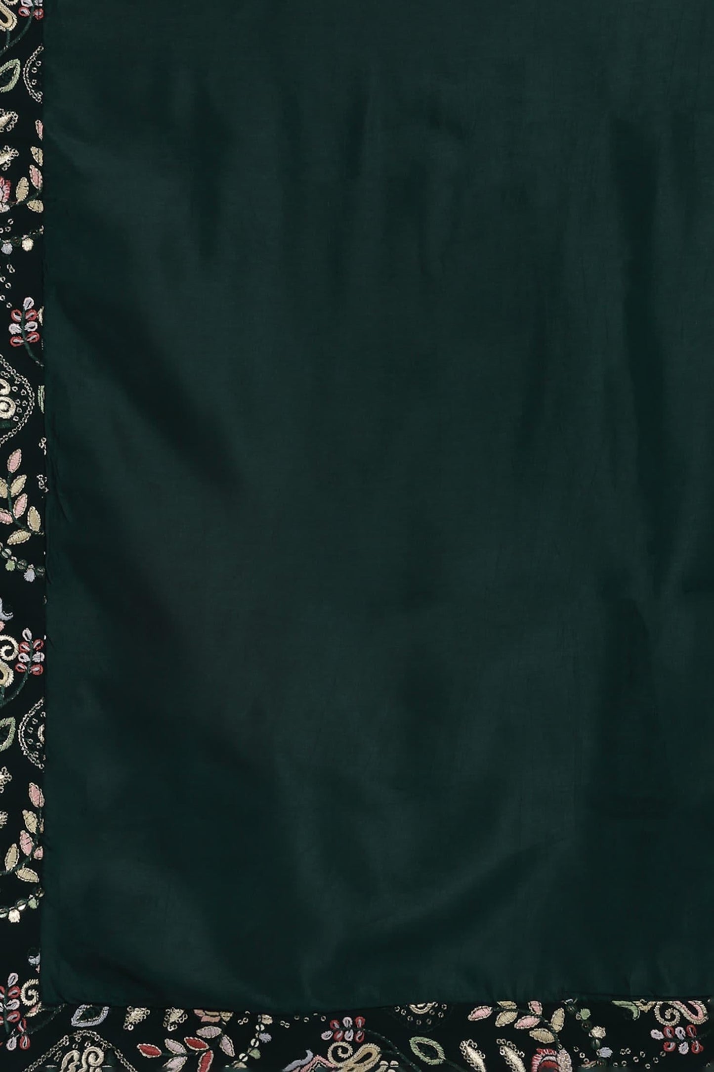 Kurta With Patiala Green Cotton Sequins Embroidery Krish
