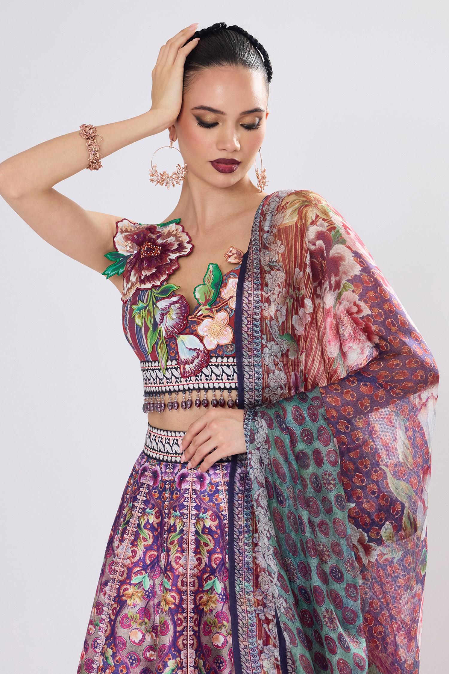 Multi Color Floral - Designer Kurta Set